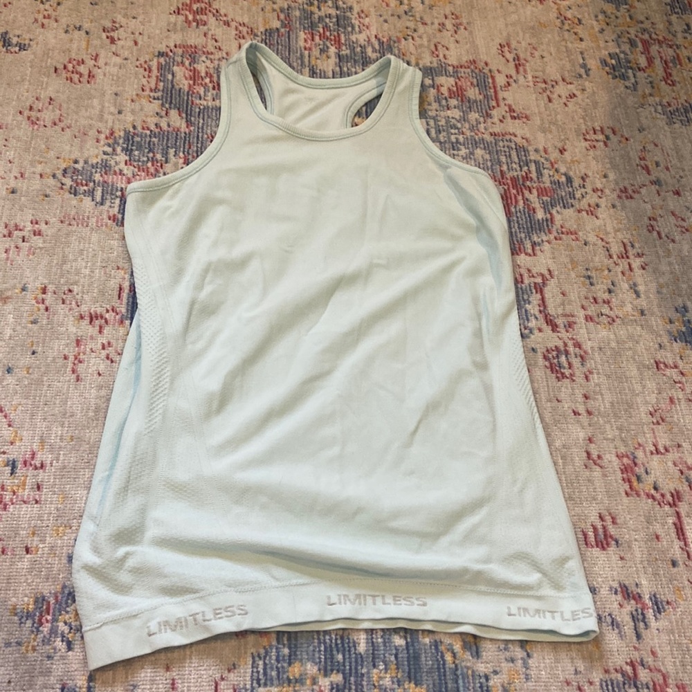 Athleta blue tank top.
